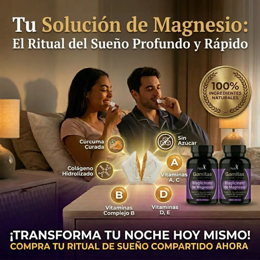 Bisglicinato de Magnesio | Alta Absorción, Sueño Profundo